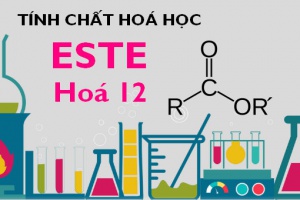 Tính chất hoá học của Este, bài tập về Este - hoá 12 bài 1